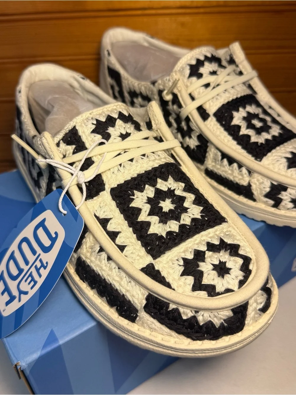 Hey Dude crochet upper